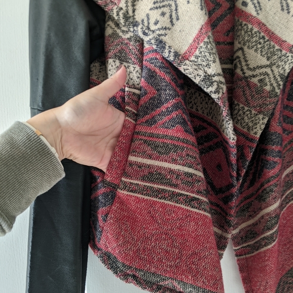 {Me Jane} Fabric and Faux Leather Jacket - Picture 5 of 9